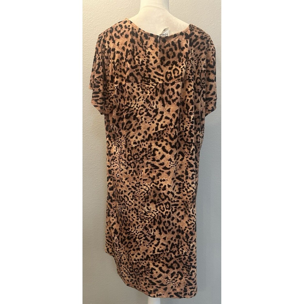 Soma Cool Nights Sleepshirt On The Prowl Mini Black Leopard Print XXL (20/22) - Picture 3 of 8